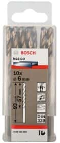 Набор сверл Bosch спиральных по металлу 2608585889 6 мм 10 шт.