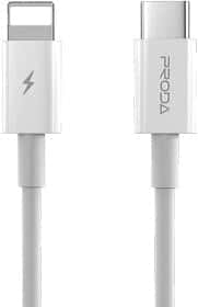 Кабель Proda PD-B27I-WHT Apple Lightning - type-C 1 м