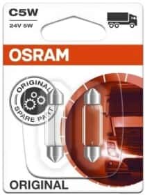 Автолампа Osram Original C5W SV8,5-8 5 W прозрачная 642302B
