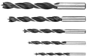 Набір свердл Top Tools спіральних по дереву 60H805 4-10 мм 5 шт.