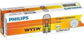 Автолампа Philips Vision WY5W W2,1x9,5d 5 W оранжевая 12396NACP10