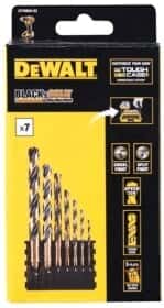 Набор сверл DeWALT спиральных по металлу Black&Gold DT70829 3-12 мм 7 шт.