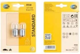 Автолампа Behr Hella Standard R5W BA15s 5 W прозрачная 8GA002071123