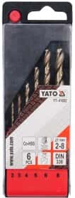 Набор сверл Yato спиральных по металлу YT-41602 2-8 мм 6 шт.