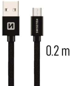 Кабель Swissten DOSWS71522101 USB - Micro USB 0,2 м