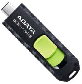 Флешка Adata UC300 Black/Green 256 ГБ