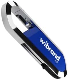 Флешка Wibrand Aligator Blue 4 ГБ