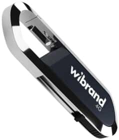 Флешка Wibrand Aligator Grey 4 ГБ