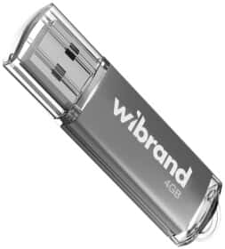 Флешка Wibrand Cougar Silver 4 ГБ