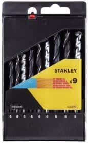Набір свердл Stanley спіральних по металу та дереву STA56005-QZ 5-8 мм 9 шт.