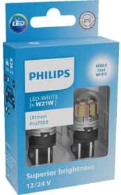 Автолампа Philips Ultinon Pro7000 W21W безцокольна 2,6 W 11065CU70X2