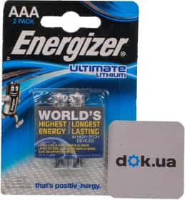 Батарейка Energizer Ultimate Lithium 257-1009_2 AAA (мизинчиковая) 1,5 V 2 шт