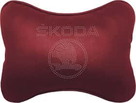 Подушка-подголовник StatusCASE бордовый Skoda ap00114102