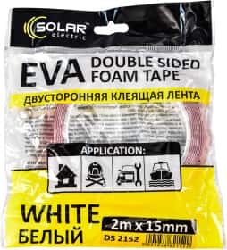 Двухсторонний скотч Solar DS2152 EVA (этиленвинилацетат) 15 мм x 2 м