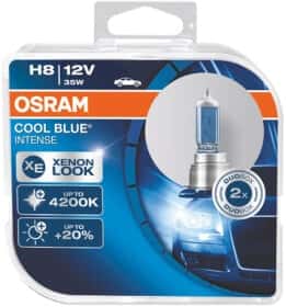 Автолампа Osram Cool Blue Intense H8 PGJ19-1 35 W светло-голубая 64212CBI-HCB