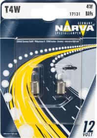 Автолампа Narva Standard T4W BA9s 4 W прозора 171314000