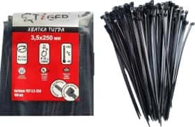 Стяжка Tiger TCT35250MM 250 мм 3,5 мм 100 шт