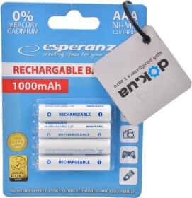 Аккумуляторная батарейка ESPERANZA EZA102W 1000 mAh 4 шт