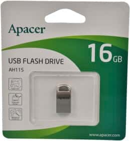 Флешка Apacer AH115 Silver 16 ГБ