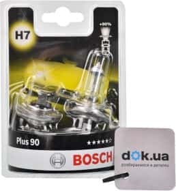 Автолампа Bosch Plus 90 H7 PX26d 55 W прозора 1987301423