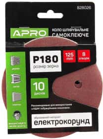 Круг шлифовальный Apro 828026 180 по металлу и дереву