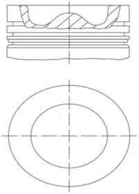 Поршень двигателя Mahle 061 PI 00111 000