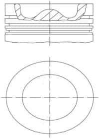 Поршень двигуна Mahle 037 PI 00106 000