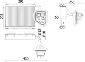 Испаритель кондиционера Mahle ae159000p