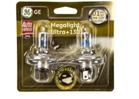 Автолампа General Electric Megalight Ultra +130 H4 P43t 55 W 60 W прозоро-блакитна 50440xnu2b