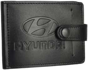 Зажим для купюр Poputchik 4021-048 с логотипом Hyundai цвет черный