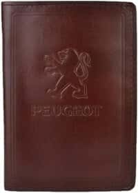 Портмоне-органайзер Poputchik 5062-024P с логотипом Peugeot цвет коричневый