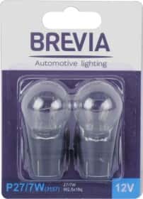 Автолампа Brevia P27/7W W2,5x16q 27 W 7 W прозрачная 12339B2