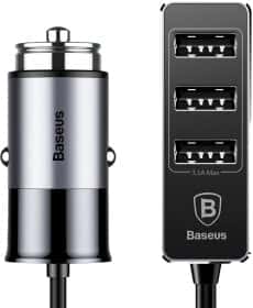 USB зарядка в авто Baseus Enjoy Together CCTON-0G