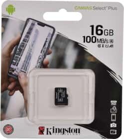 Карта пам’яті Kingston Canvas Select Plus microSDHC 16 ГБ