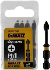 Набор бит DeWALT Impact Torsion DT7997T 5 шт.