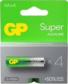 Батарейка GP Super Alkaline 15A21-SB4 AA (пальчиковая) 1,5 V 4 шт