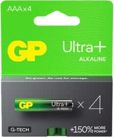 Батарейка GP Ultra Plus Alkaline 24AUP21-SB4 AAA (мизинчиковая) 1,5 V 4 шт