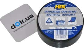 Ізоляційна стрічка HPX XB1910 чорна ПВХ 19 мм x 10 м