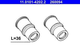 Направляющая гильза скобы тормозного суппорта ATE 11.0101-4202.2