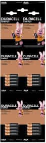 Батарейка Duracell Simply 5000394129931 AAA (мізинчикова) 1,5 V 16 шт