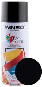 Аэрозольная краска Winso Fly Color черная RAL 9005 450 мл