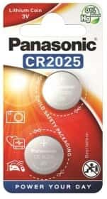 Батарейка Panasonic CR-2025EL/2B CR2025 3 V 2 шт