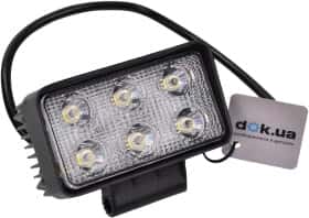 Дополнительная LED фара Дорожная Карта DKB2-18W-BSL для дальнего света 18 W 6 диодов