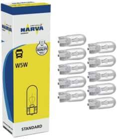 Автолампа Narva W5W W2,1x9,5d 5 W прозрачная 17197_10