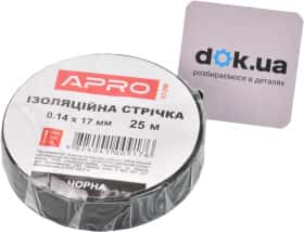 Ізоляційна стрічка Apro et25black чорна ПВХ 17 мм x 25 м