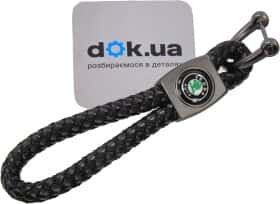 Брелок Vitol з логотипом Skoda чорний 52657