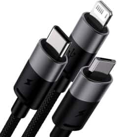 Кабель 3 в 1 Baseus Apple Lightning - Micro USB - type-C 00-00025129 0,6 м