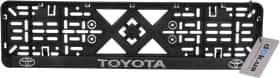 Рамка номерного знака Vitol 50278 колір чорний на Toyota