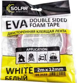 Двухсторонний скотч Solar DS2122 EVA (этиленвинилацетат) 12 мм x 2 м