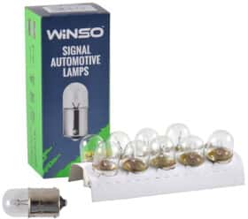Автолампа Winso R10W BA15s 10 W прозора 713160
